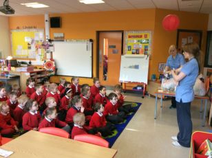 Nurses visit Primary 2